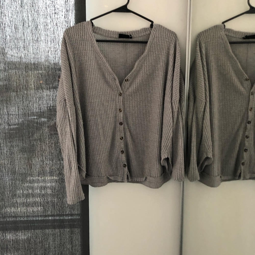 Flowy button down